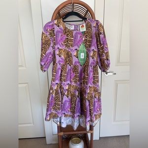 farm rio tiger leaves dress